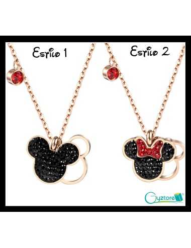 Collares Titanio diseño Mickey & Minnie