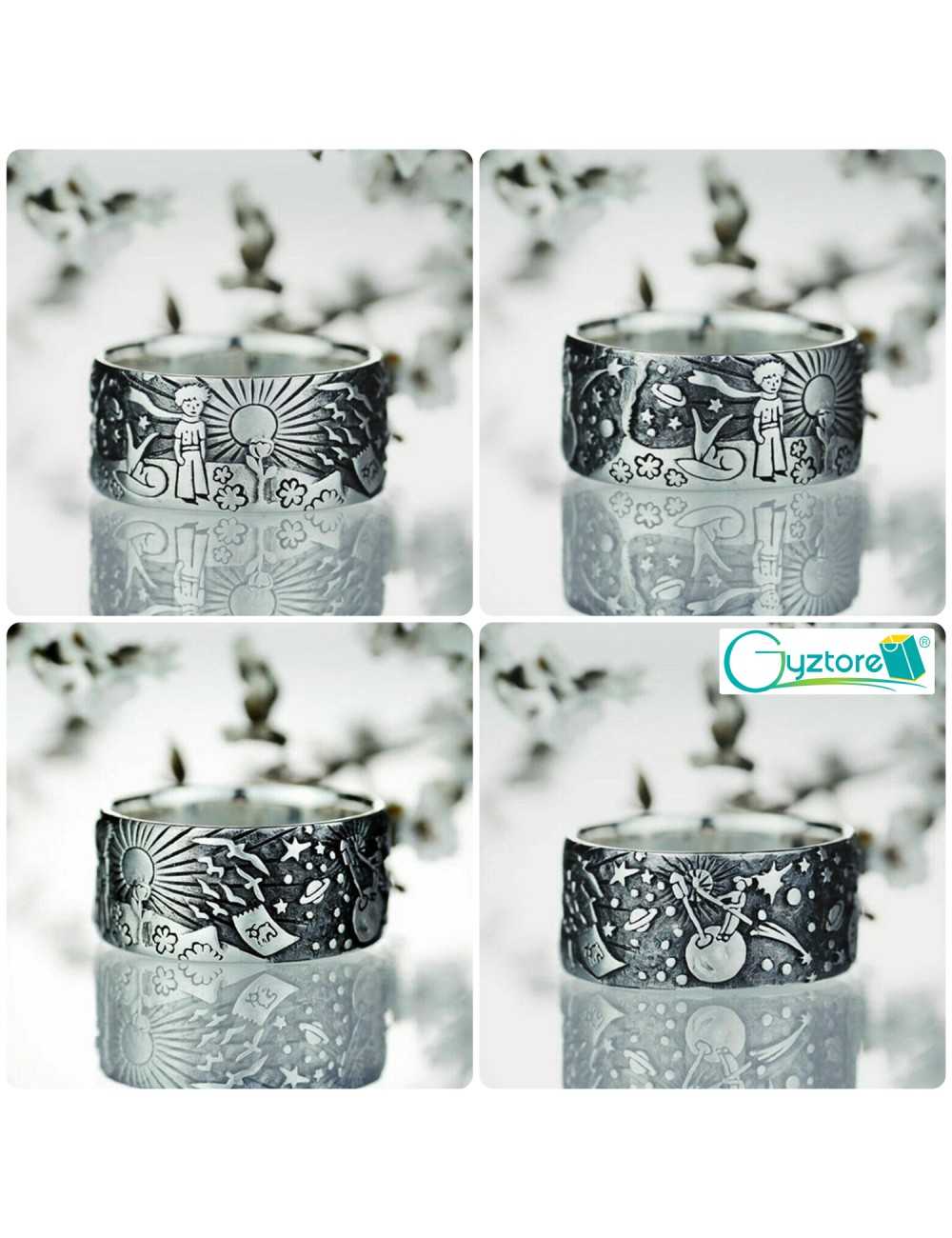Anillos diseño del Principito
