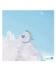 Anillo ajustable Luna y estrella plata 925