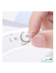 Anillo ajustable Luna y estrella plata 925