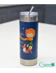 Botella "El Principito" revestimiento de cuero PU