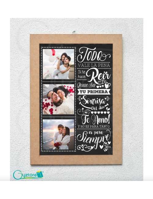 Cuadros personalizados para parejas "Te Amo no para tanto"